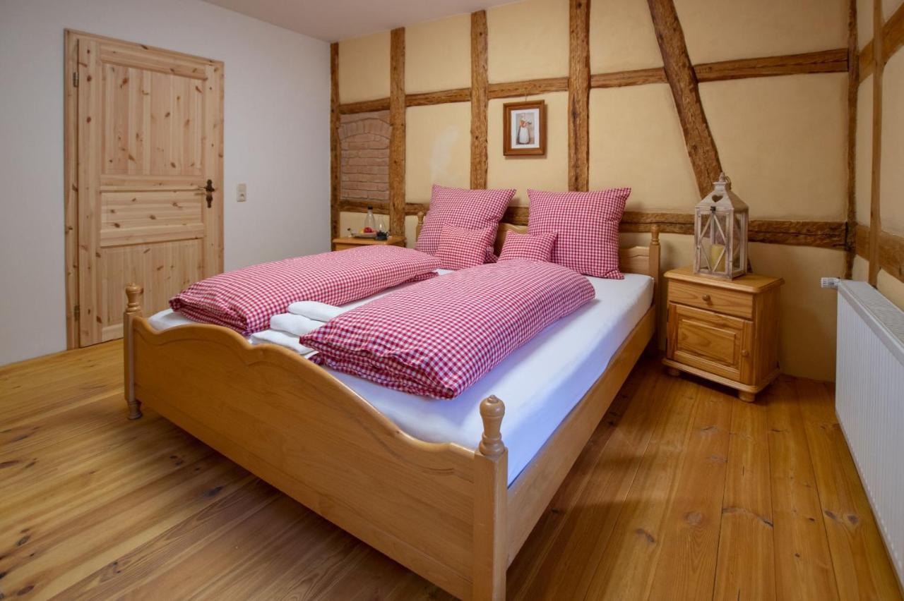 Naturhof-Papiermuehle 2 Bett-Zimmer Rosenrot Bollberg Exterior photo